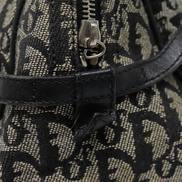 Christian Dior Trotter Canvas Shoulder Bag Black Silver Auth yk14793 - Picture 16 of 16